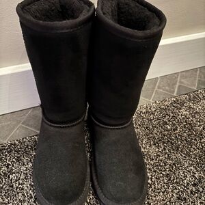 BearPaw Black Kids Boots